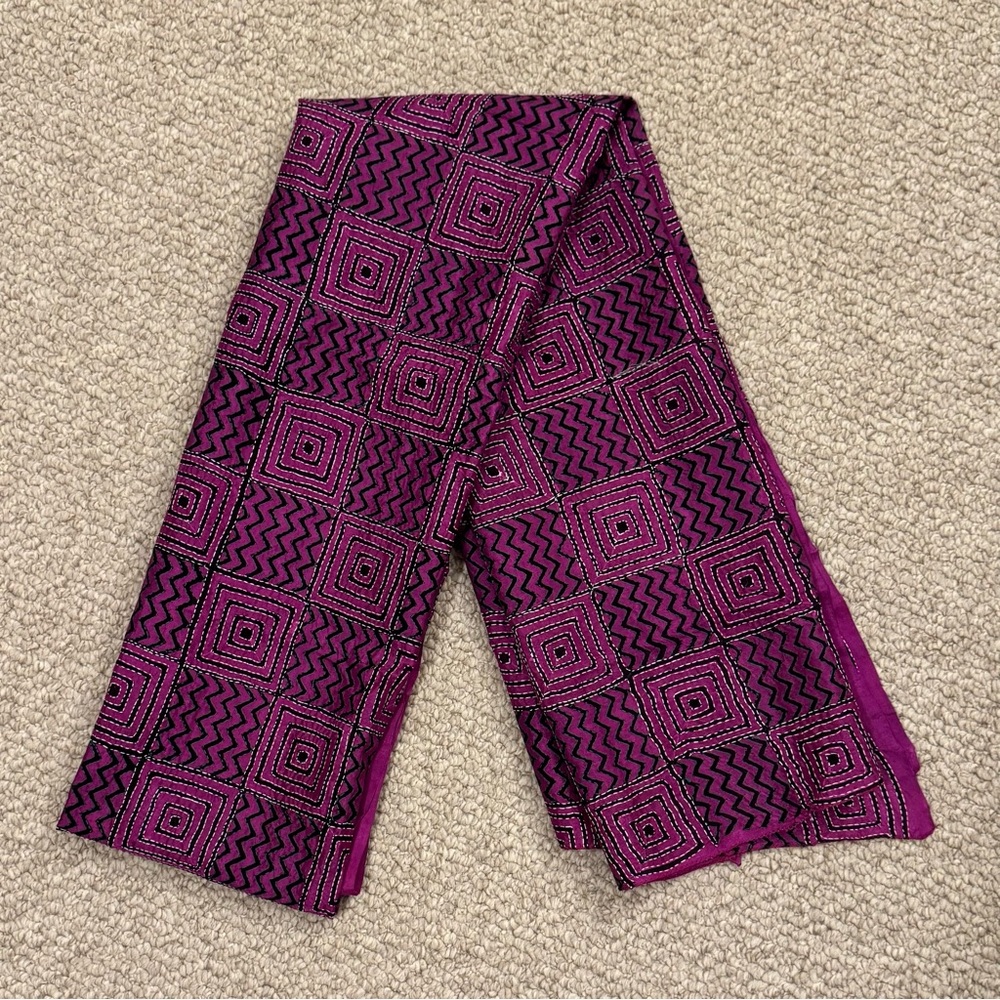 NWOT Kantha Embroidery Scarf/Stole